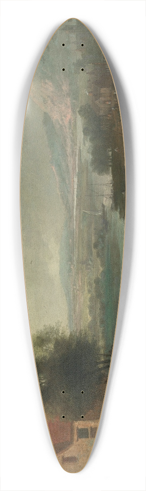 Karel Breydel - Landscape with Figures 39.3 inch art pintail longboard deck