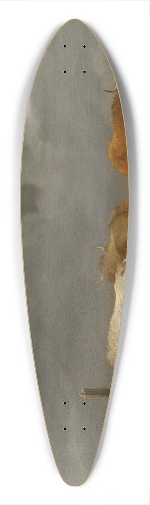 Karel Dujardin - A landscape with cattle 39.3 inch art pintail longboard deck