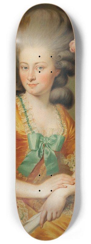 Georg Weikert - Portrait Of A Singer At The Harpsichord 8.25 inch art skate deck