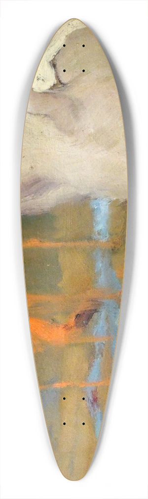 Karel pillar - Leda and the Swan 39.3 inch art pintail longboard deck
