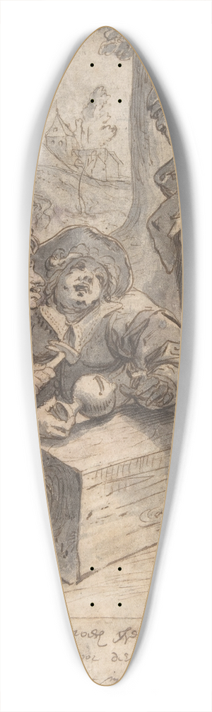Karel Van Mander - A Proverb; Wealth and Poverty 39.3 inch art pintail longboard deck