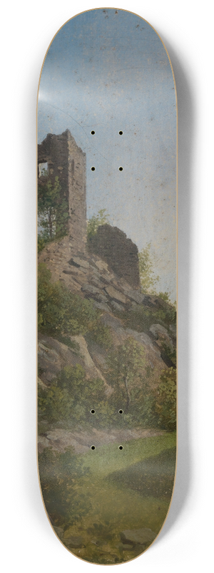Georg Wilhelm Issel - Ruine mit Haus 8.25 inch art skate deck