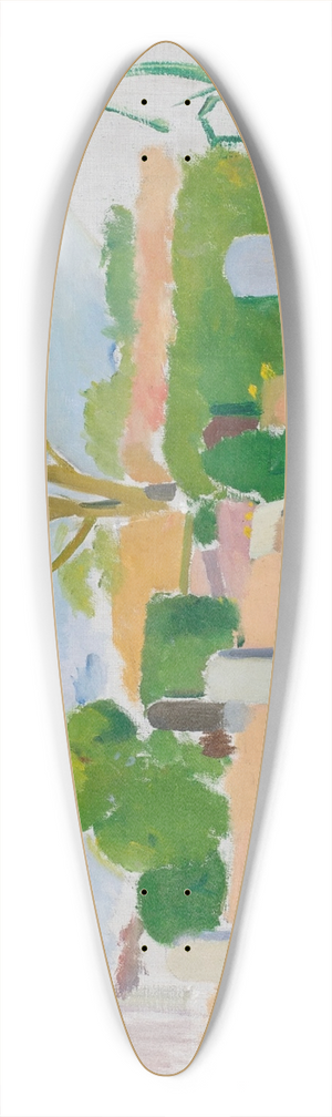 Karl Isakson - Graveyard, Christians 39.3 inch art pintail longboard deck