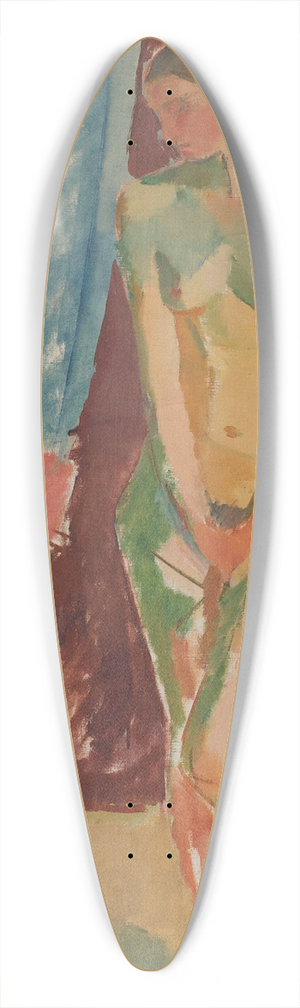 Karl Isakson - Standing nude 39.3 inch art pintail longboard deck