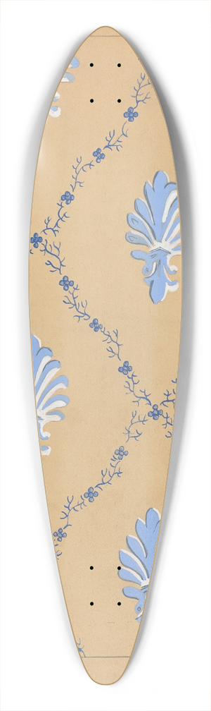 Karl Joubert - Wall Paper 39.3 inch art pintail longboard deck