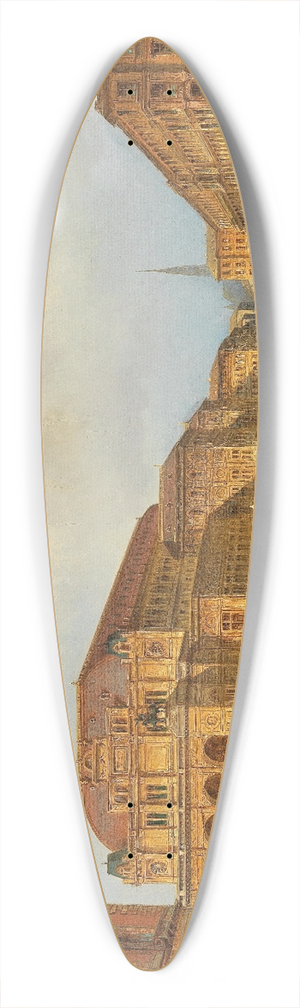 Karl Kaufmann - View of the Vienna State Opera 39.3 inch art pintail longboard deck