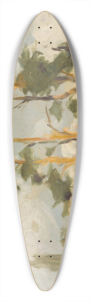 Karl Maria Thuma - Study of Trees 39.3 inch art pintail longboard deck