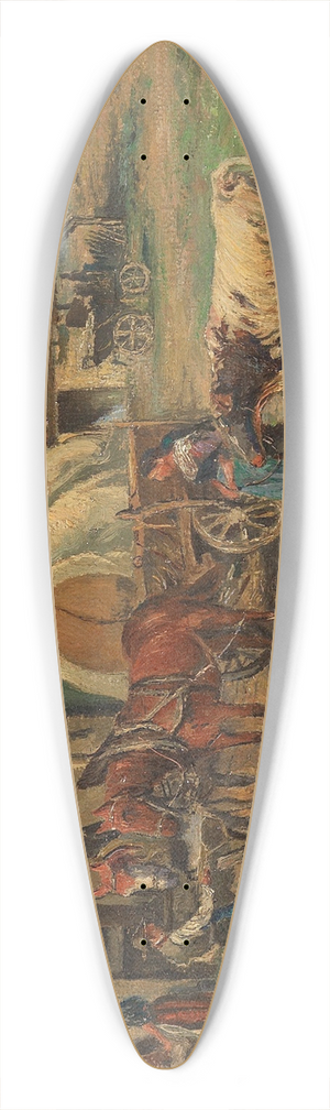 Karl Stuhlmller - Rast vor dem Gasthof 39.3 inch art pintail longboard deck