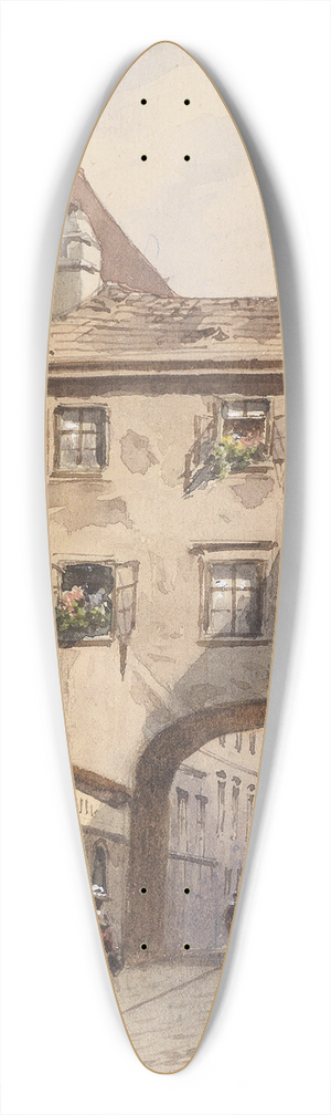 Karl Wenzel Zajicek - Bckerstrae 39.3 inch art pintail longboard deck