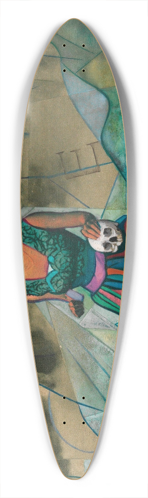 Karl Wiener - Erinnerung an Else U. 39.3 inch art pintail longboard deck