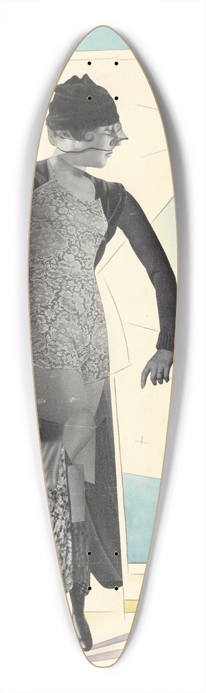 Karl Wiener - Groe Dame, kleiner Mann 39.3 inch art pintail longboard deck