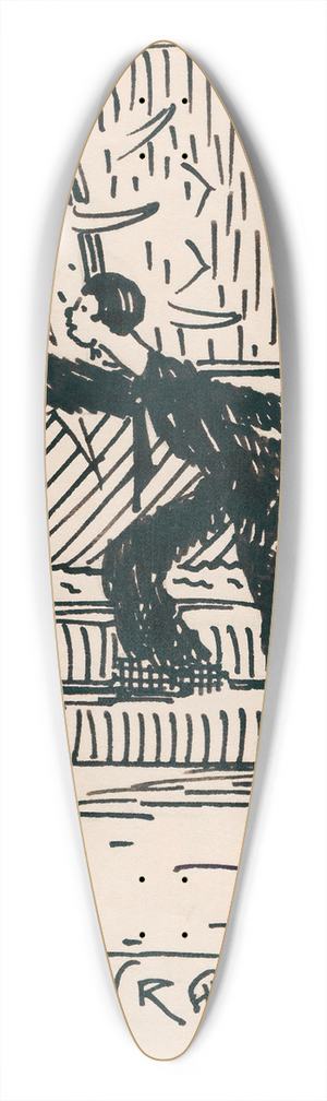 Karl Wiener - Kirchenruber 39.3 inch art pintail longboard deck