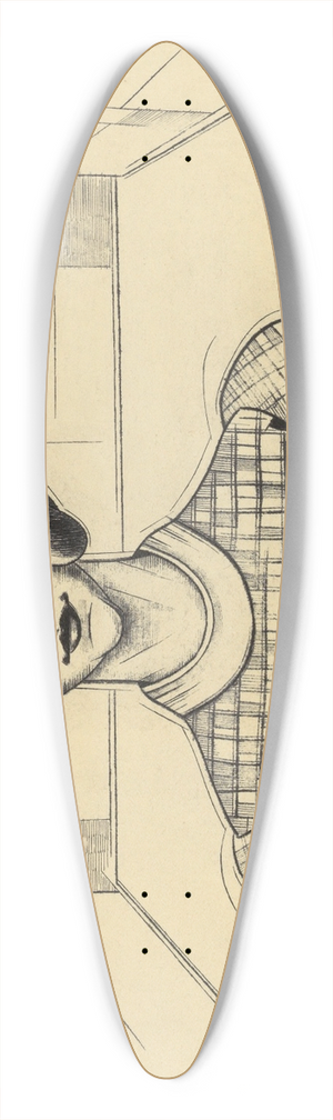Karl Wiener - Mdchen 39.3 inch art pintail longboard deck