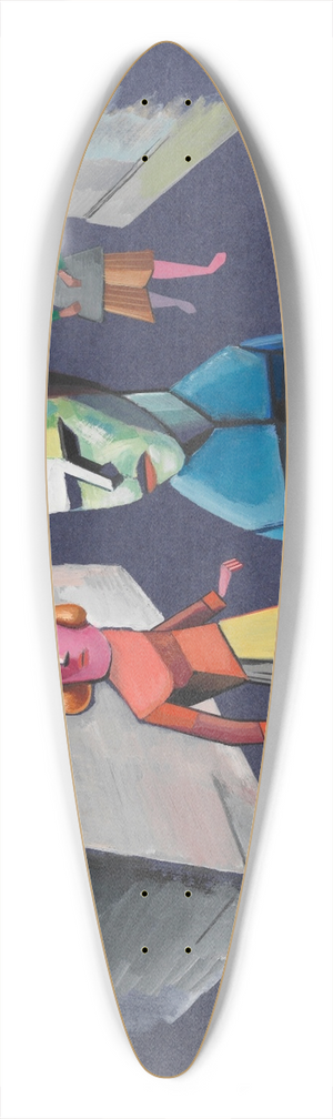 Karl Wiener - Ohne Titel (Figurenstudie) II 39.3 inch art pintail longboard deck