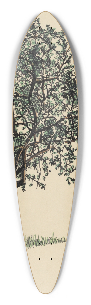 Karl Wiener - Ohne Titel (Laubbaum) 39.3 inch art pintail longboard deck