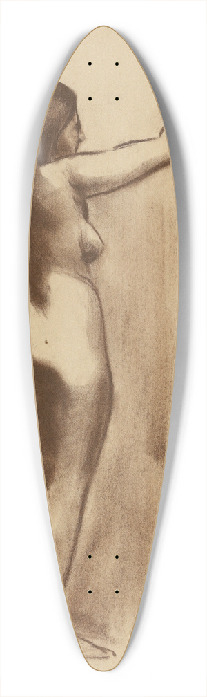 Karl Wiener - weiblicher Akt V 39.3 inch art pintail longboard deck