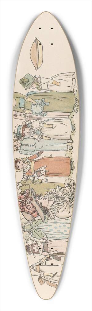 Kate Greenaway - A Apple Pie Pl 10 39.3 inch art pintail longboard deck