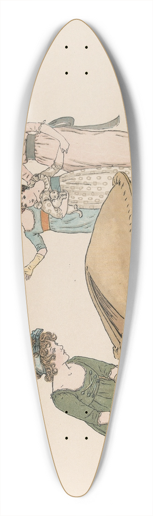 Kate Greenaway - A Apple Pie Pl 15 39.3 inch art pintail longboard deck