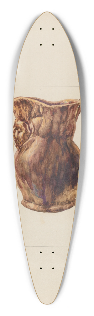 Katharine Merrill - Toby Pottery Jug 39.3 inch art pintail longboard deck