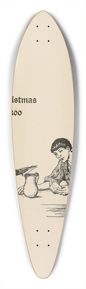 Katharine Pyle - The Christmas Cuckoo 39.3 inch art pintail longboard deck