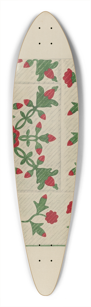 Katherine Hastings - Quilt 39.3 inch art pintail longboard deck