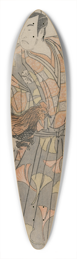 Katsukawa Shunk - Actor Matsumoto Kshir IV 39.3 inch art pintail longboard deck