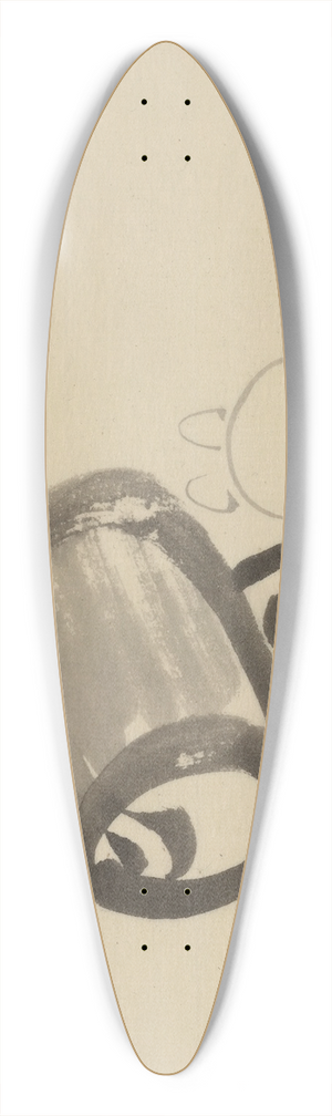 Katsushika Hokusai - Chgoku jinbutsu 39.3 inch art pintail longboard deck