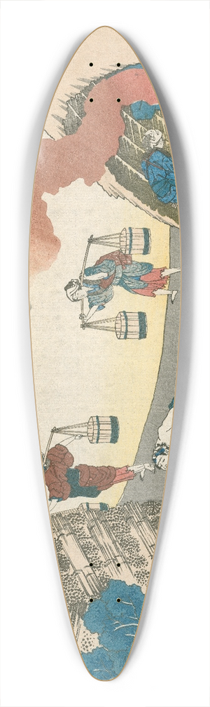 Katsushika Hokusai - Gonchnagon Sadaie 39.3 inch art pintail longboard deck