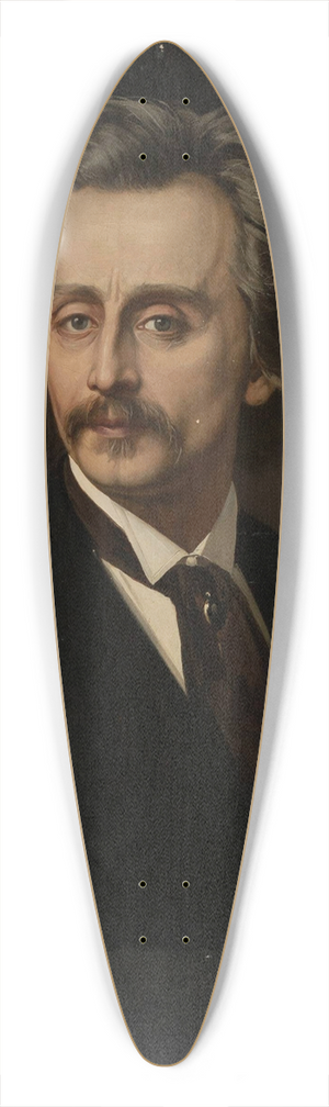Kazimierz Mirecki - Self-portrait 39.3 inch art pintail longboard deck