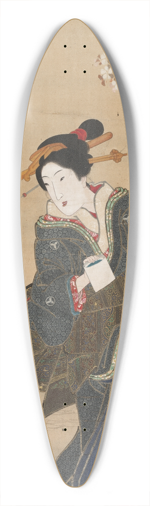 Keisai Eisen - Courtesan 39.3 inch art pintail longboard deck