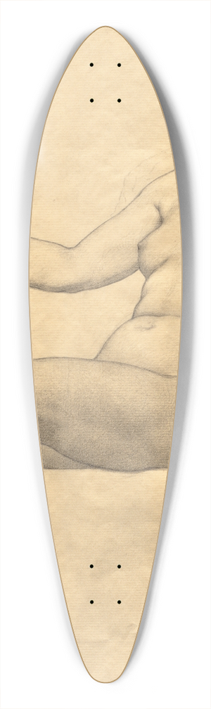 Kenyon Cox - Sketch 2 39.3 inch art pintail longboard deck