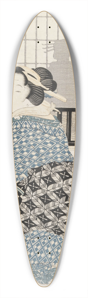 Kikukawa Eizan - Untitled 39.3 inch art pintail longboard deck