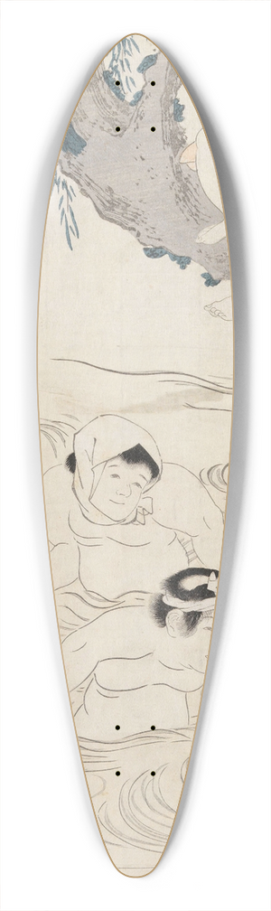 Kikukawa Eizan - Untitled 39.3 inch art pintail longboard deck