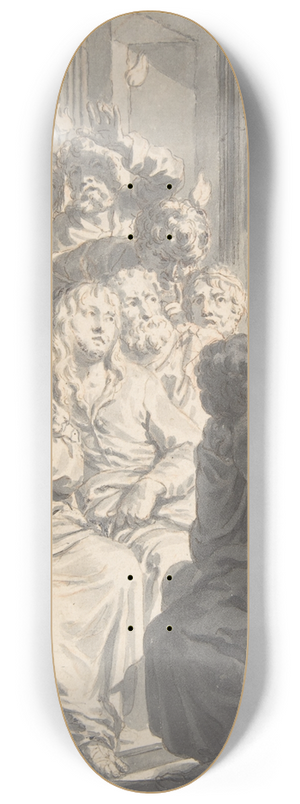 Gerard de Lairesse - The Pentecost 8.25 inch art skate deck Gerard de Lairesse - The Pentecost 8.25 inch art skate deck