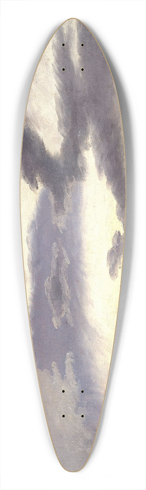 Knud Baade - Cloud Study 39.3 inch art pintail longboard deck