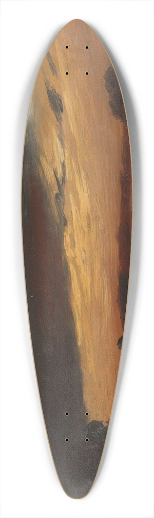 Knud Baade - Landscape in Sunset 39.3 inch art pintail longboard deck