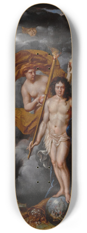 Gerard Hoet - An allegory of the riches of the earth 8.25 inch art skate deck