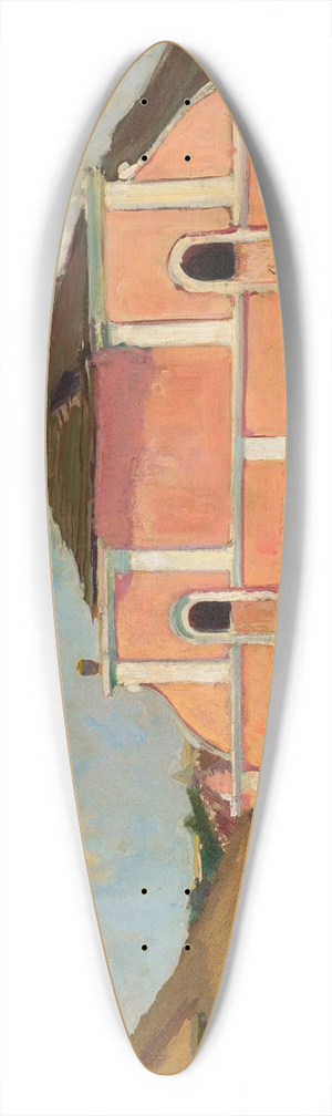 Konrad Krzyanowski - View of Berestechko 39.3 inch art pintail longboard deck