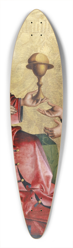 Konrad Witz - Abraham before Melchizedek 39.3 inch art pintail longboard deck