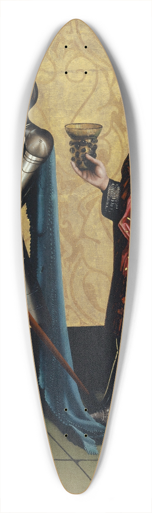 Konrad Witz - Sibbecai and Benaiah 39.3 inch art pintail longboard deck