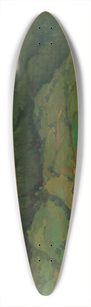 Konstantin Stoitzner - Einbruch der Dmmerung, Oberpinzgau 39.3 inch art pintail longboard deck