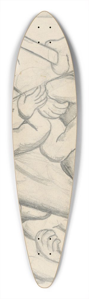 Kontantn Bauer - Revolcia 39.3 inch art pintail longboard deck