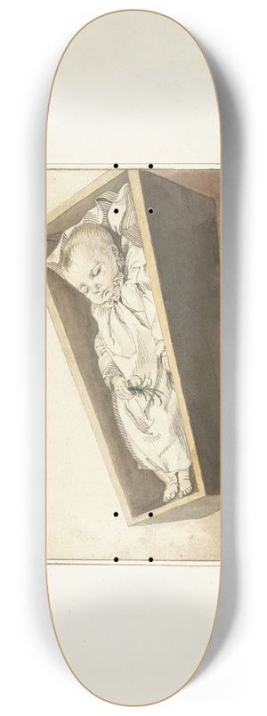 Gerard ter Borch - Catherina ter Borch in haar doodskistje 8.25 inch art skate deck