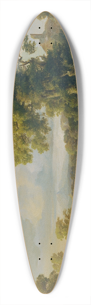Kroly Mark - Frhling am Fluss 39.3 inch art pintail longboard deck