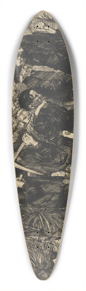 Kthe Kollwitz - Ein Weberaufstand  Weberzug 39.3 inch art pintail longboard deck