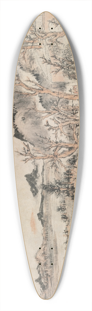 Kuncan - Spring Landscape 39.3 inch art pintail longboard deck