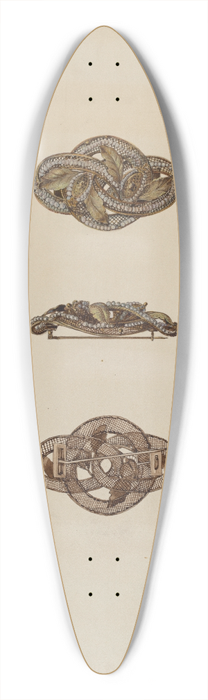 Kurt Melzer - Brooch 39.3 inch art pintail longboard deck