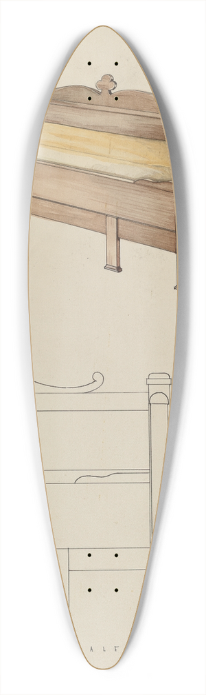 Kurt Melzer - Settee and Folding Bed 39.3 inch art pintail longboard deck