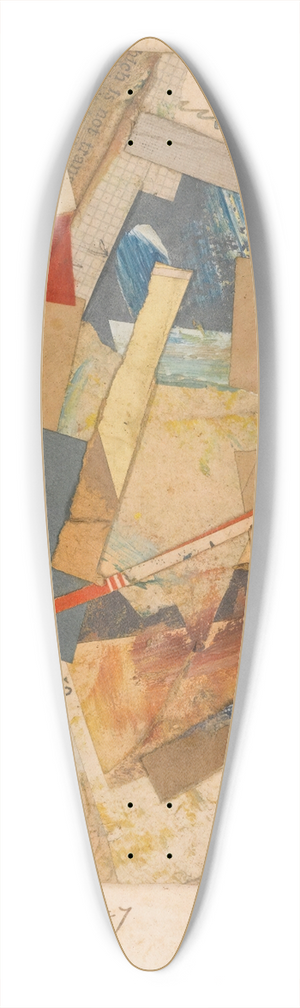 Kurt Schwitters - Mz X 13 39.3 inch art pintail longboard deck