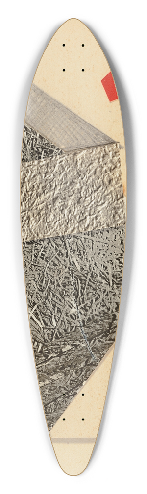 Kurt Schwitters - Ohne Titel 39.3 inch art pintail longboard deck
